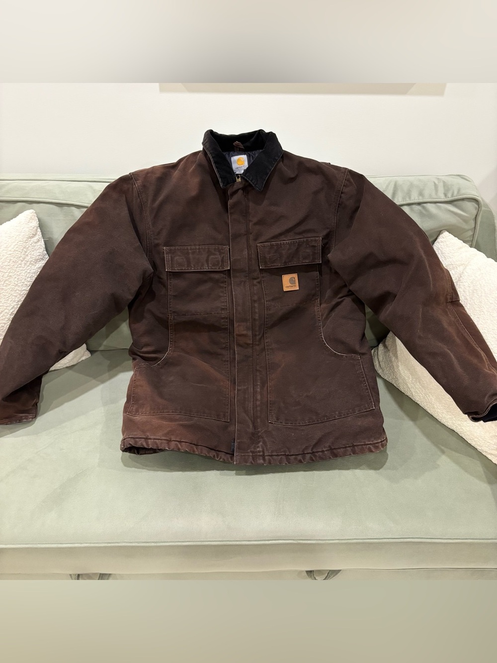 Carhartt Men’s Large Tall vintage quilted jacket with pockets